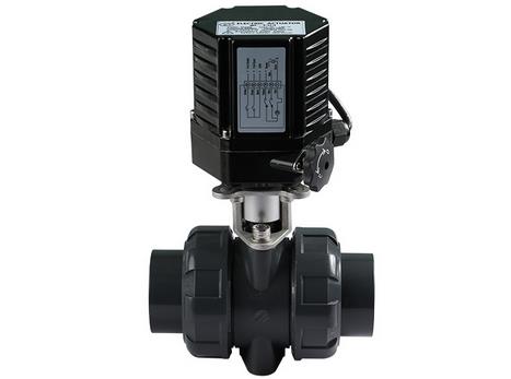 UPVC电动双由令球阀